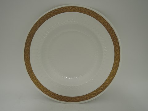 Royal Copenhagen 
Fan with gold 
Deep plate