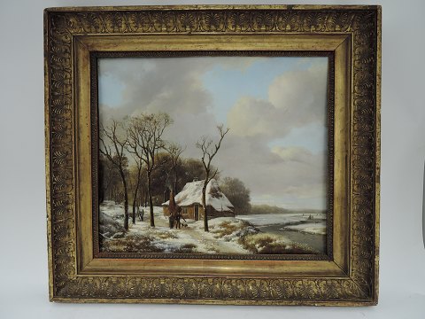 Hendrik van de sande Bakhuyzen
 (1795-1860)
 Netherlands
 winter scene