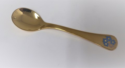 Georg Jensen. Sølvbestik. Årsteske 1983. Sterling (925) forgyldt. Længde 11,2 cm