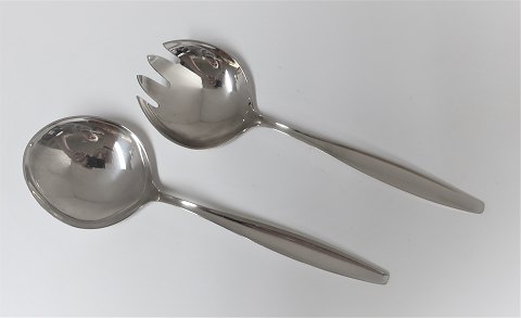 Georg Jensen. Sterling (925). Cypres. Servierset. Länge 22 cm.