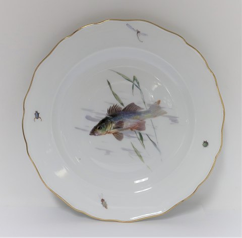 Meissen. Porcelain. Fish plate. Diameter 25 cm