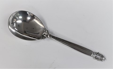 Georg Jensen. Sølvbestik (925). Konge. Serveringsske stor. Længde 24 cm