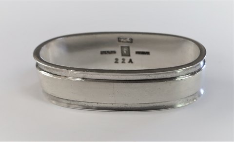 Georg Jensen. Sterling (925). Napkin Ring. Pyramid. Design 22A. Produced 
1933-1945.