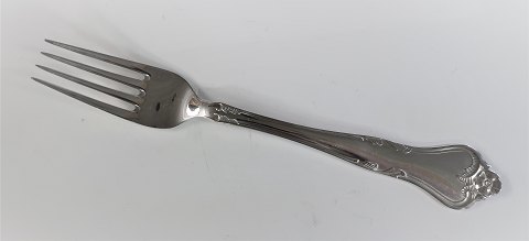 Riberhus. Silverplated. Lunch fork. Length 18 cm.