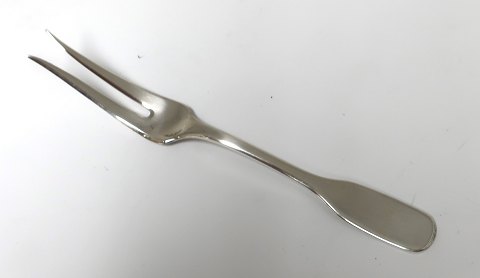 Hans Hansen. Sølvbestik. Susanne. Pålægsgaffel. Sterling (925). Længde 14,5 cm.