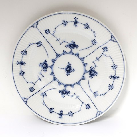 Royal Copenhagen. Blue fluted, plain. Lunchplate. Model 184. Diameter 23 cm. (2 
quality)