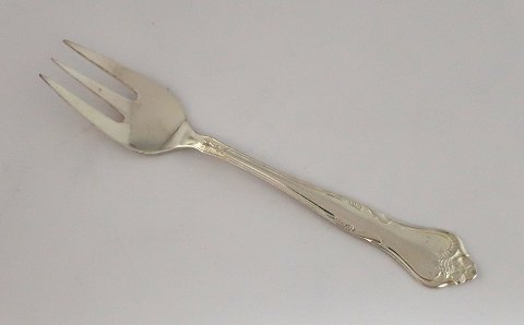 Riberhus. Silverplated. Cake fork. Length 14 cm.