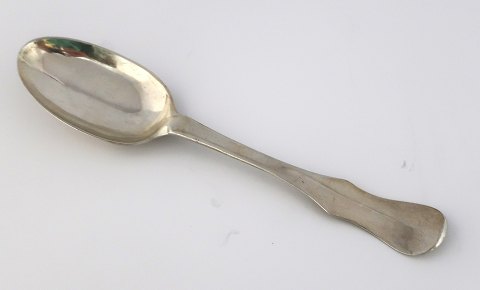 Norway. Christiania (Oslo) Marcus Möller 1745-1783. Silver spoon. Length 20.2 
cm. Produced 1769.