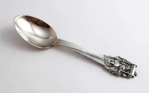 H. C. Andersen fairytale spoon. Silver cutlery. The Emperor