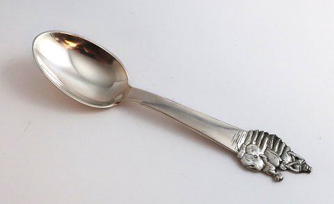 H. C. Andersen fairy tale. Child spoon. Silver cutlery (830). The Princess and 
the Pea. Length 15 cm