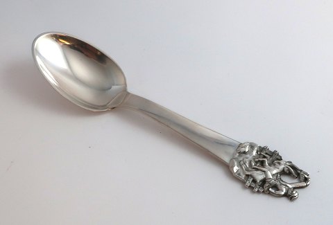 H. C. Andersen fairy tale spoon. Silver cutlery. Clumsy Hans. Silver (830). 
Length 15 cm.