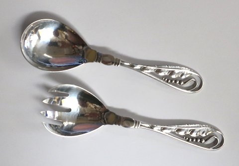 Georg Jensen. Silver cutlery (925). Decorative cutlery no. 42. Serving set. 
Length 15 cm.