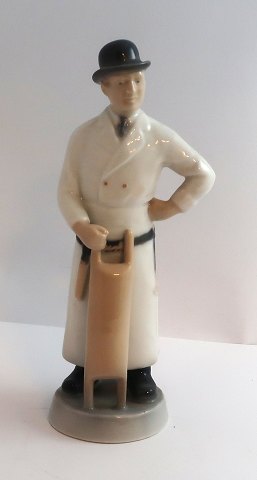 Royal Copenhagen. Porcelain figure. Butcher. Model 4645. Height 19.5 cm. (1 
quality)