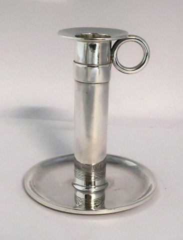 Hans Hansen. Candlestick. Sterling (925). Design: Karl Gustav Hansen. Model 303. 
Height 11 cm. Produced 1939
