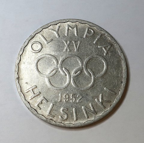 Finland. Silver 500 Mark 1952. Olympiad Helsinki