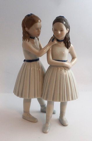 Royal Copenhagen. Porcelain figure. Ballet girls. Model 135. Height 21 cm. (1 
quality)