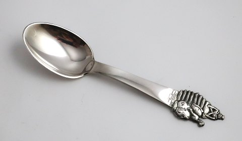 H. C. Andersen fairy tale. Child spoon. Silver cutlery (830). The Princess and 
the Pea. Length 15 cm