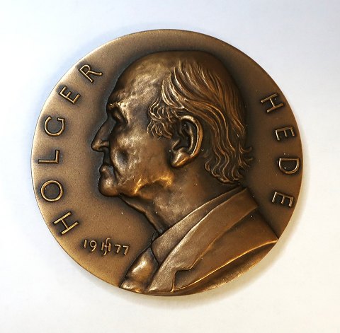 Danish Numismatic Association (DNF). Holger Hede bronze. Diameter 54 mm. 
No.86/500