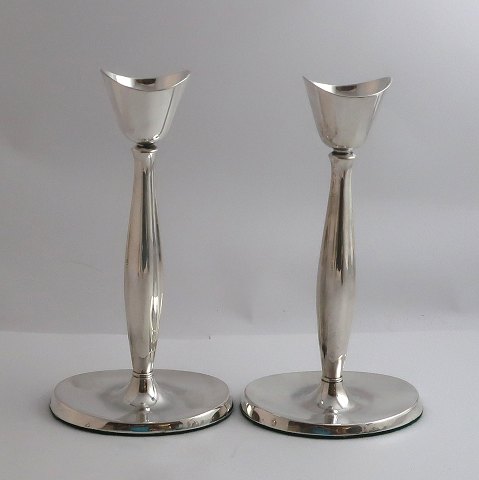 Cohr. Silver candlesticks (830). A pair. Height 18.5 cm.