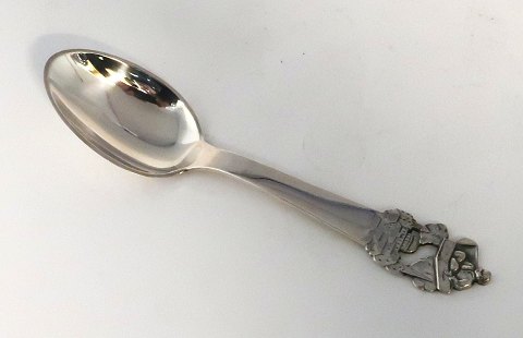 H. C. Andersen fairy tale. Child spoon. Silver cutlery. The Flying Trunk. Silver 
(830). Length 15 cm