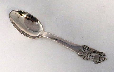 H. C. Andersen fairy tale. Child spoon. Silver cutlery. The Brave Tin Soldier. 
Silver (830). Length 15 cm