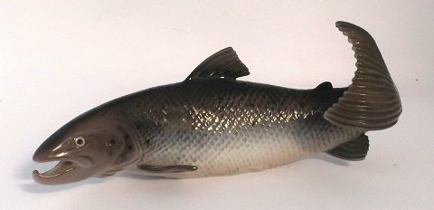 Bing & Gröndahl. Porcelain figurine. Salmon. Model 2366. Length 22 cm. (1 
quality)