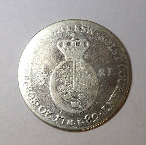 Denmark. Schleswig-Holstein. Christian Vll. 1/3 speciedaler 1789