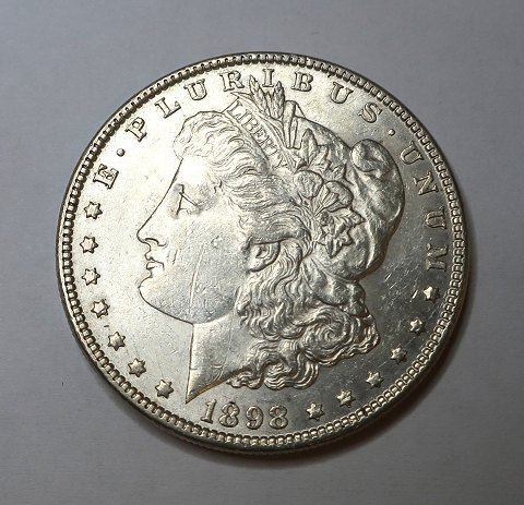 USA. Morgan silver $1 dollar 1898.