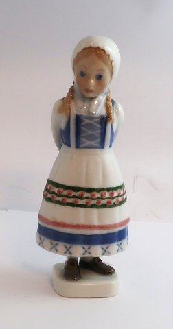 Bing & Gröndahl. Porcelain figure. Karin. Year figure 1987. Height 18.5 cm. (1 quality). No. 490 / 5000.