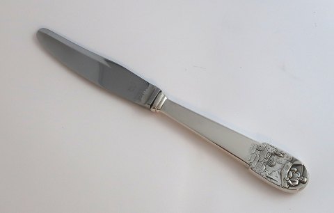 H. C. Andersen fairytale children knife. Silver cutlery. The Flying Trunk. Silver (830). Length 16.3 cm.