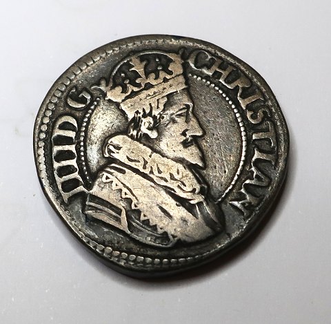 Denmark. Christian IV. Silver ½ krone from 1625.