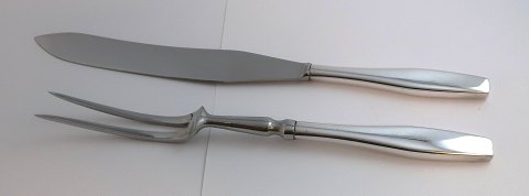 Hans Hansen. Sterling silver (925). Charlotte. Carving set. Length 30 cm.