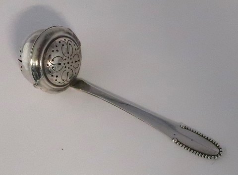 Georg Jensen. Beaded. Sterling tea egg. Length 12 cm.