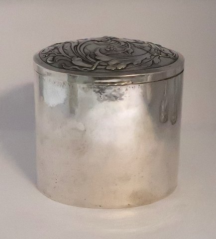 J. Holm. Silver box (830). Height 14 cm. Produced in 1920.
