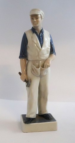 Royal Copenhagen. Carpenter. Model 4535. Height 23 cm. (1 quality)