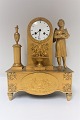 French gilded bronze clock