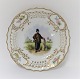 Royal Copenhagen. Plate with open-work border. Diameter 19 cm. Motiv; Man from 
Amager. Produced before 1923.