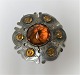 Silver brooch. (830). Diameter 6 cm.