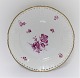 Bing & Grondahl. Hamlet. With purple colored flower and gold border. Breakfast 
plate with openwork edge. Diameter 21.5 cm. There are 11 pieces in stock. The 
price is per piece.