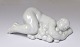 Bing & Grøndahl. Porcelænsfigur. Blanc de Chine. Druehøst. Længde 18 cm. (1 
sortering)