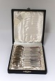 Georg Jensen. Silver cutlery (925). Pyramid. 12 mocha spoons. Length 9.5 cm. In 
a box.
