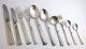 Mogensen. Champagne. 12-person silver cutlery (830). Consisting of 12 dinner 
knives, 12 dinner forks, 12 dinner spoons, 12 lunch knives, 12 lunch forks, 12 
dessert spoons, 12 bouillon spoons, 12 cake forks, 12 coffee spoons, 12 mocha 
spoons and 20 serving