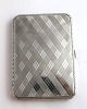 Silver cigarette case (925). Height 11.6 cm. Width 8.2 cm. With inside 
engraving. Produced 1930.