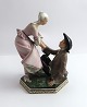 Bing & Grøndahl. Dansende par falder. Figur 8041. Design :Tegner. Højde 14 cm. 
(1 sortering)