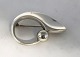 Hans Hansen. Sterling silver brooch. Model no. 109. Length 4.2 cm