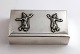 Thailand. Small jewelry box in sterling silver (925). Length 10.2 cm. Width 6 
cm. Height 2.6 cm