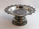 Thailand. Silver bowl on foot with black Niello. Diameter 18 cm. Height 8.5 cm.
