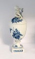 Royal Copenhagen. Blue flower. Cup with lid with putti on the lid. Model 1754. 
Height 30 cm (4th quality)