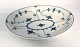 Royal Copenhagen. Mussel painted, fluted. Oval salad dish. Model 24. Length 25 
cm. Width 19.5 cm. (1 quality).
