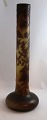 Emile Gallé. Art Nouveau vase. Height 44.5 cm. Produced 1905-1908